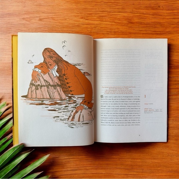 VINTAGE Gulliver’s Travels by Jonathan Swift – Classic Illustrated Hardcover - Picture 7 of 10